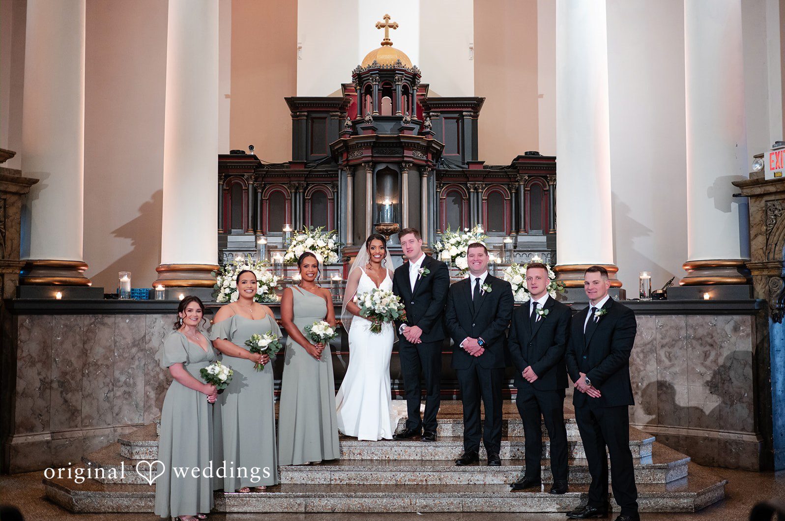 Original Weddings couple portrait captured by Cincinnati Wedding Photographers at Bell Event Centre during a romantic wedding celebration
