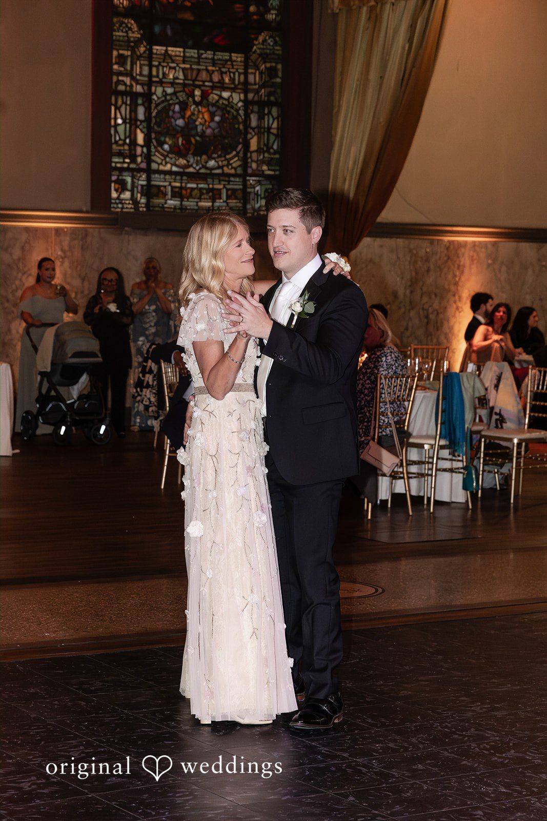 Sydney + Ty Groom dancing with his mother during the reception