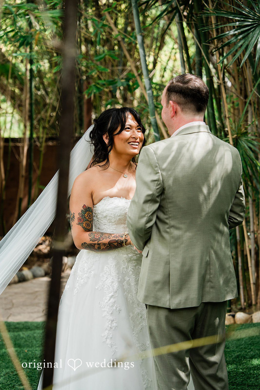 Mae + Nicholas Bride and groom sharing an intimate moment