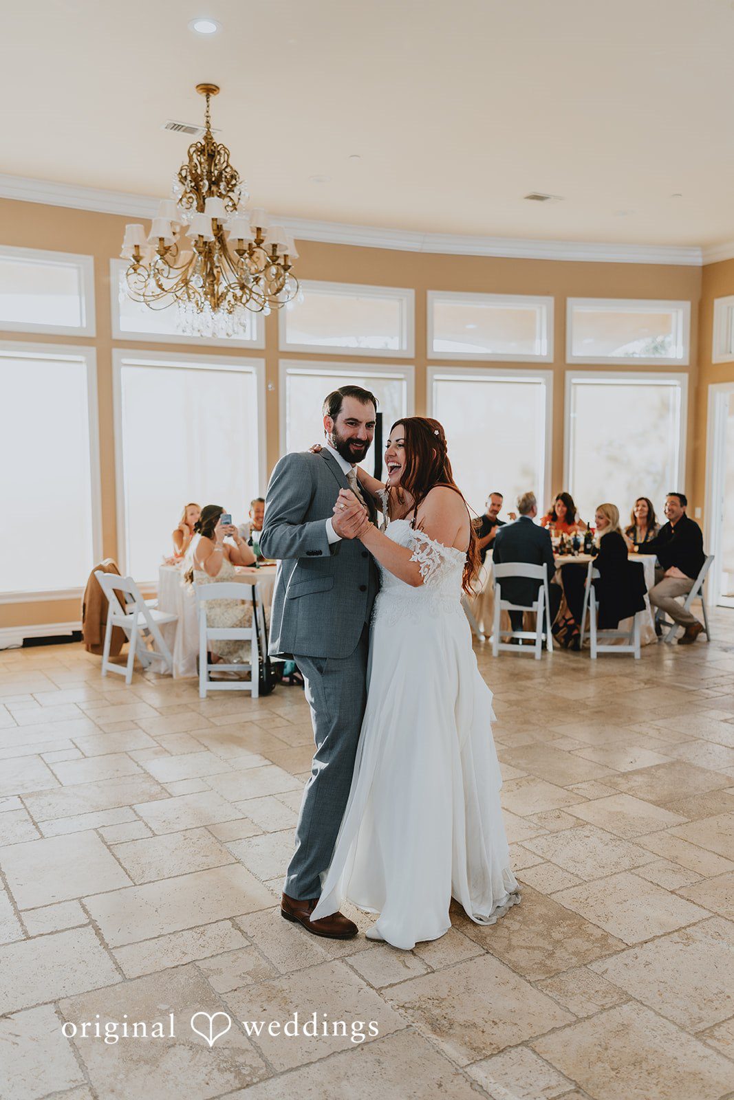 Lovely couple sharing a dance at dance floor