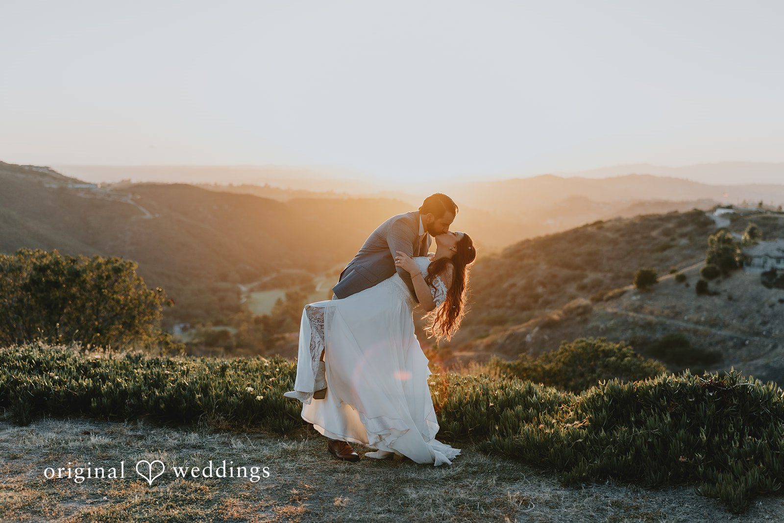Lovely couple sharing a romantic kiss