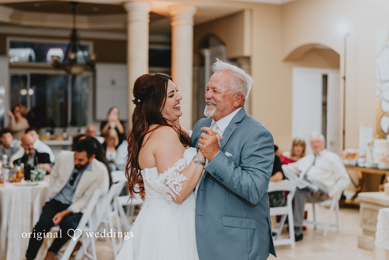 Bride sharing a dance with a man