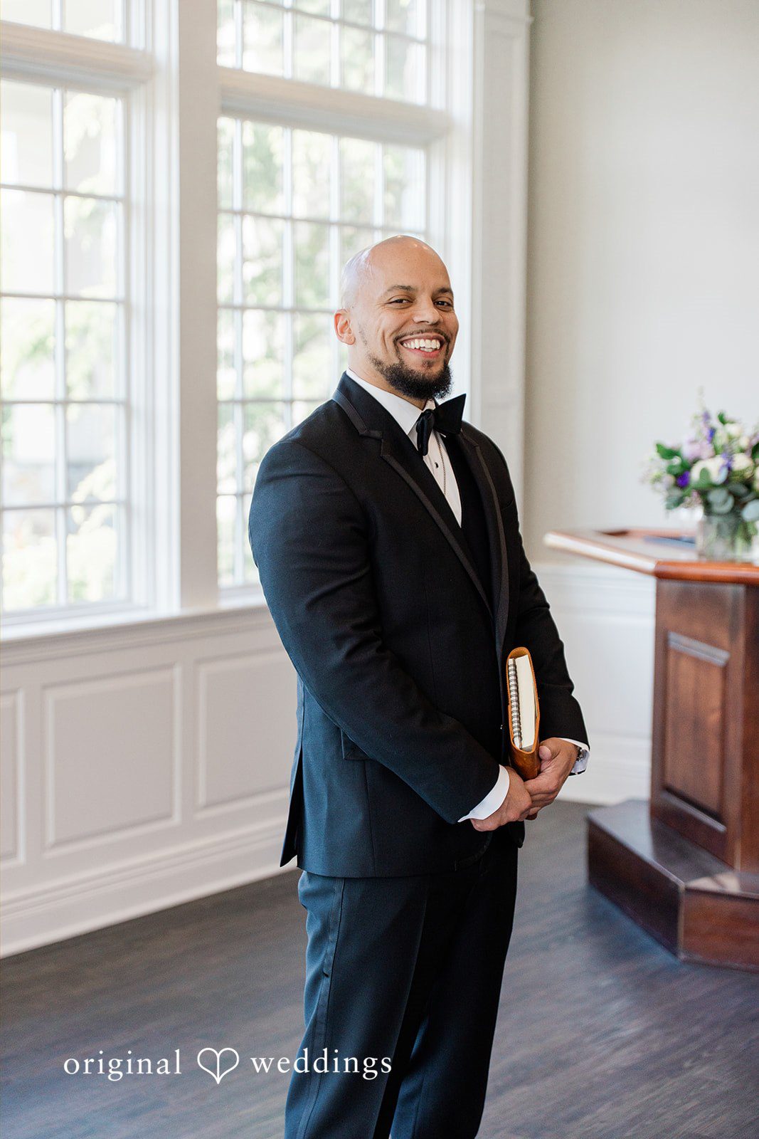 Kristen + Robert Our Philadelphia wedding photographers captured a stunning portrait of the groom