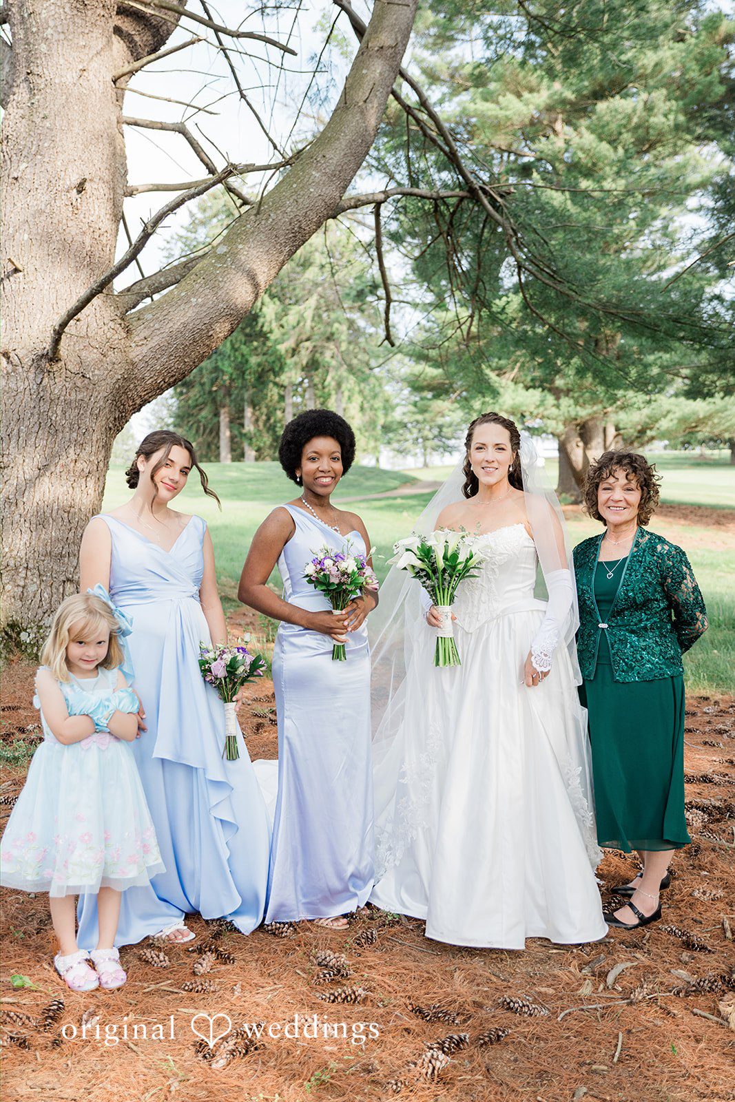 Kristen + Robert A stunning portrait of the bride and her family