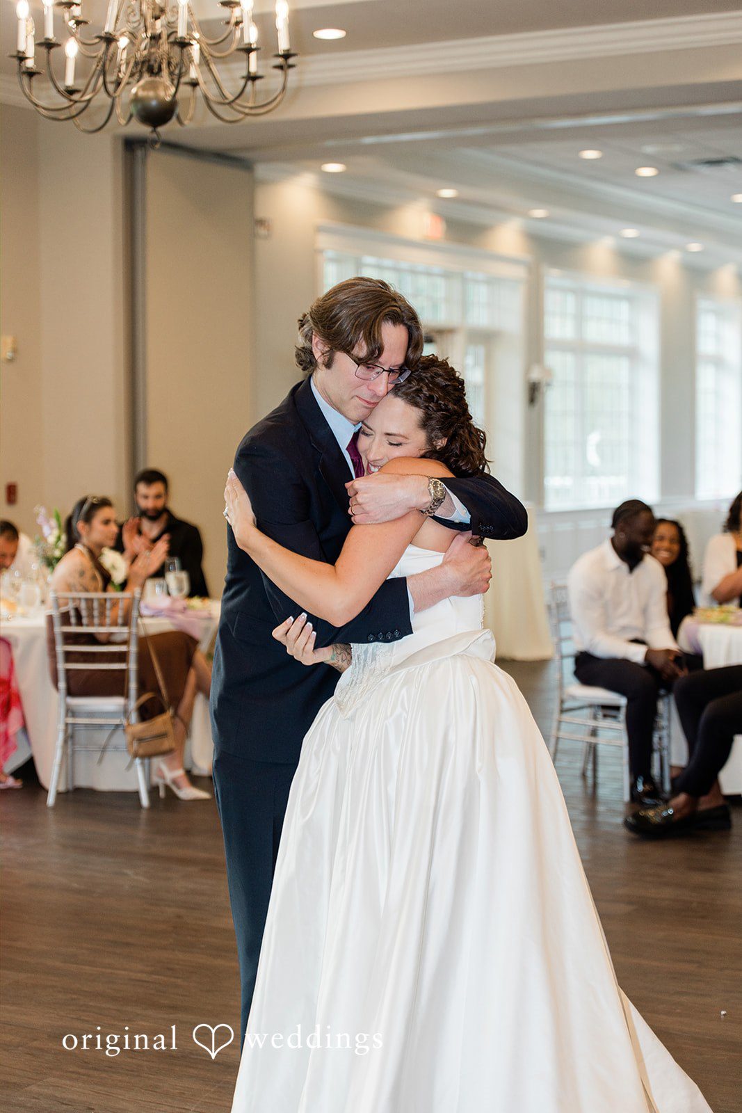 Kristen + Robert The bride shares a lovely moment with her father