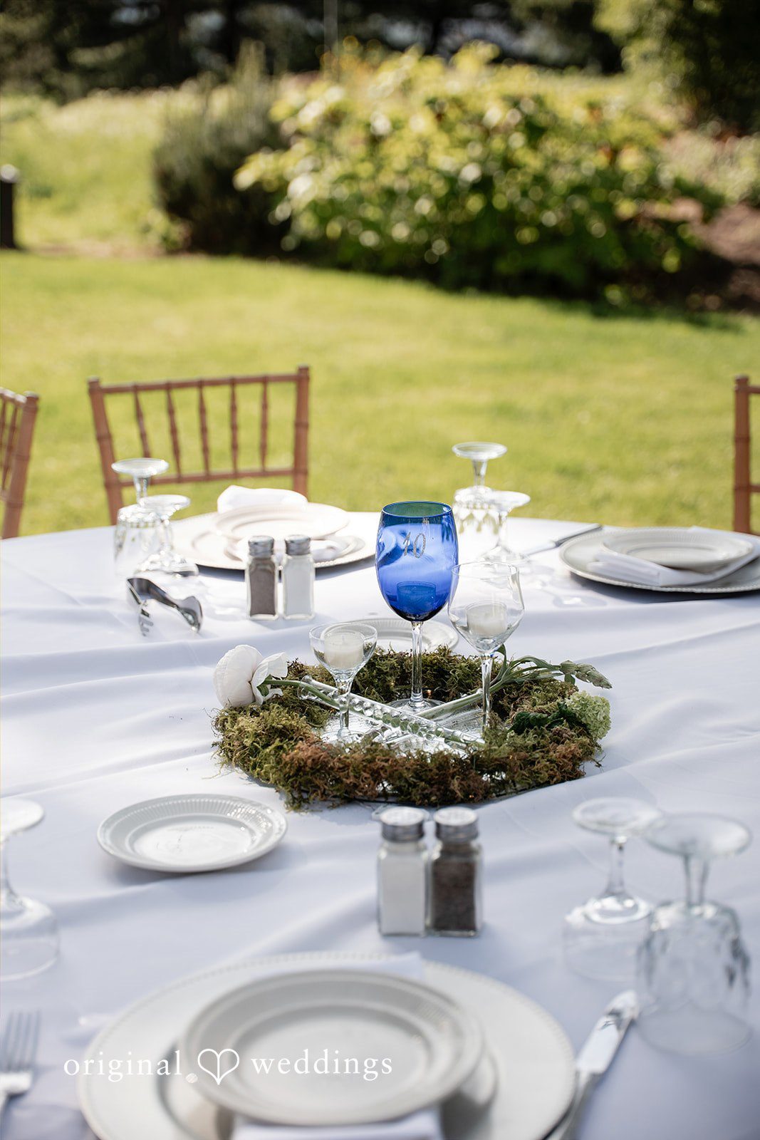Taryn + Oliver Elegant wedding table setup details