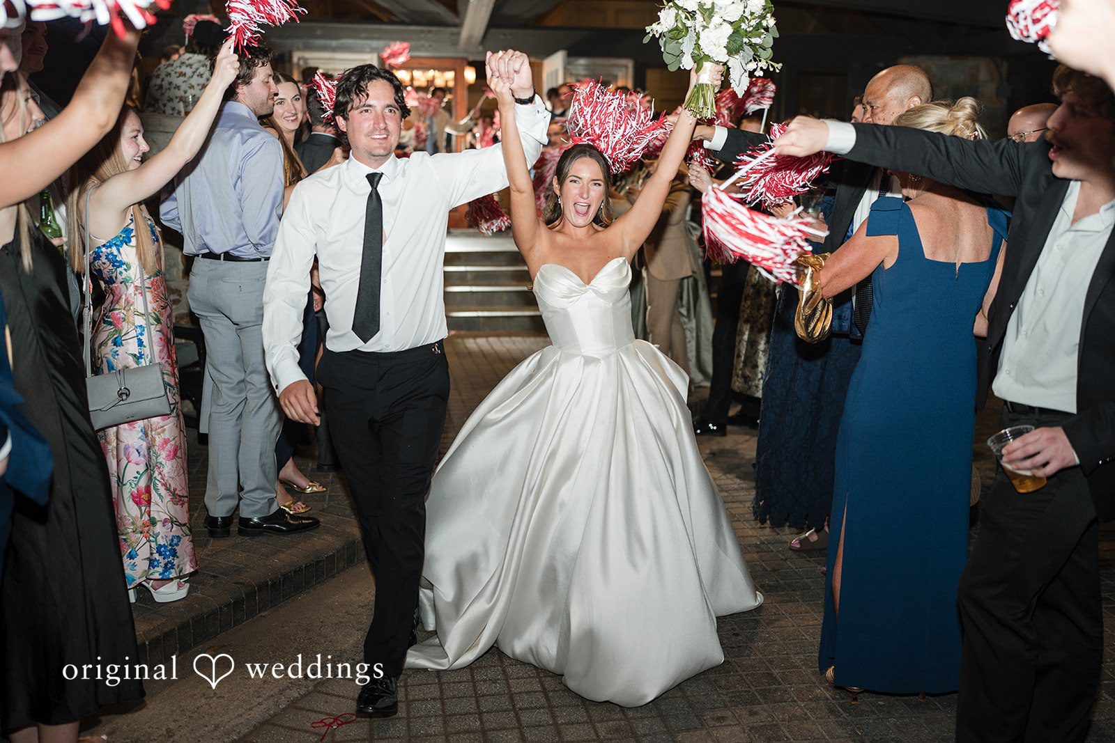 Megan + Grant The couple makes a joyful exit