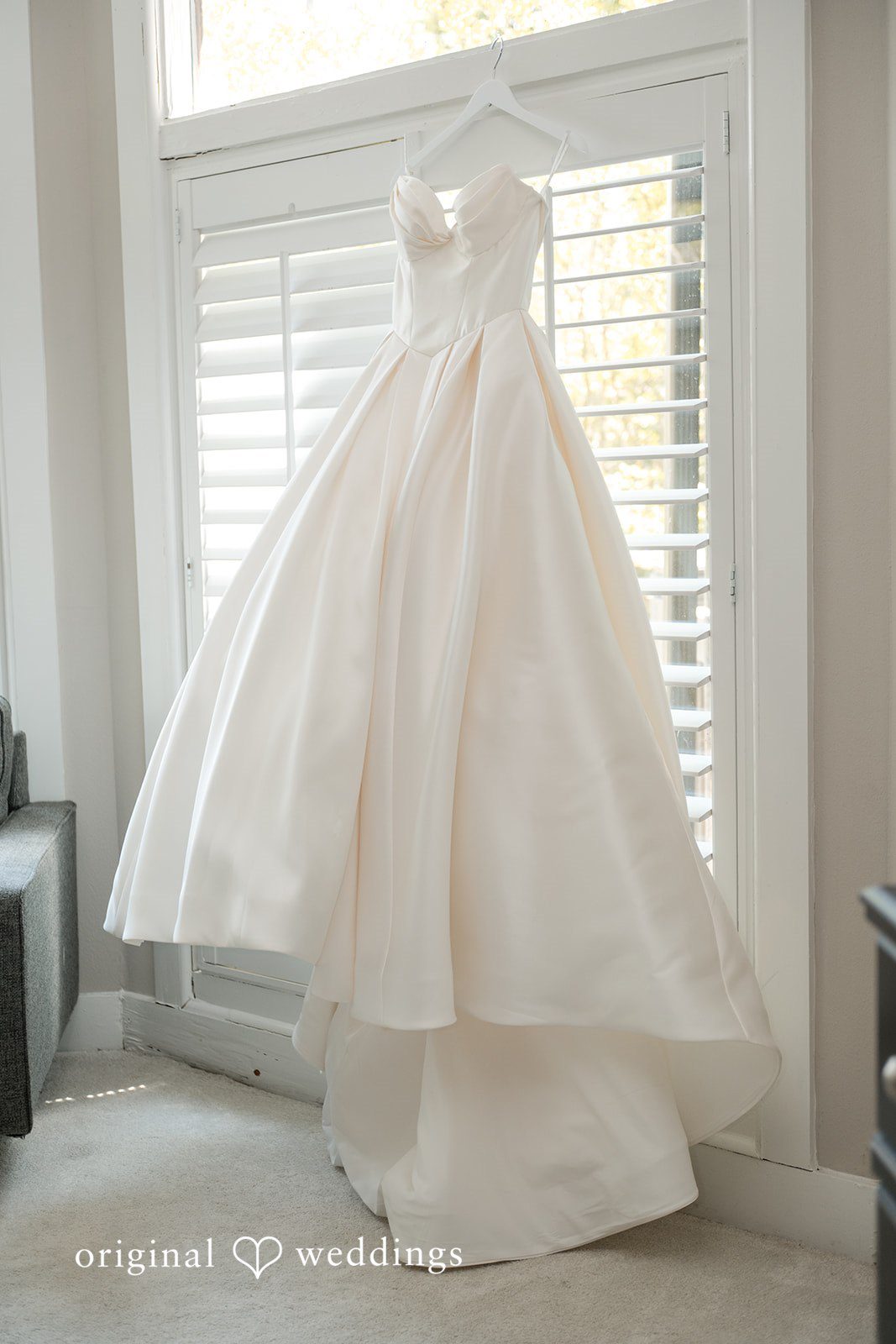 Megan + Grant The bride's wedding gown