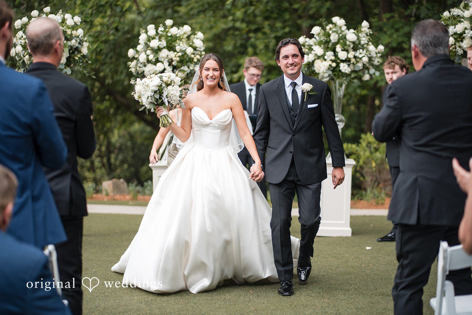 Megan + Grant The couple makes a joyful exit
