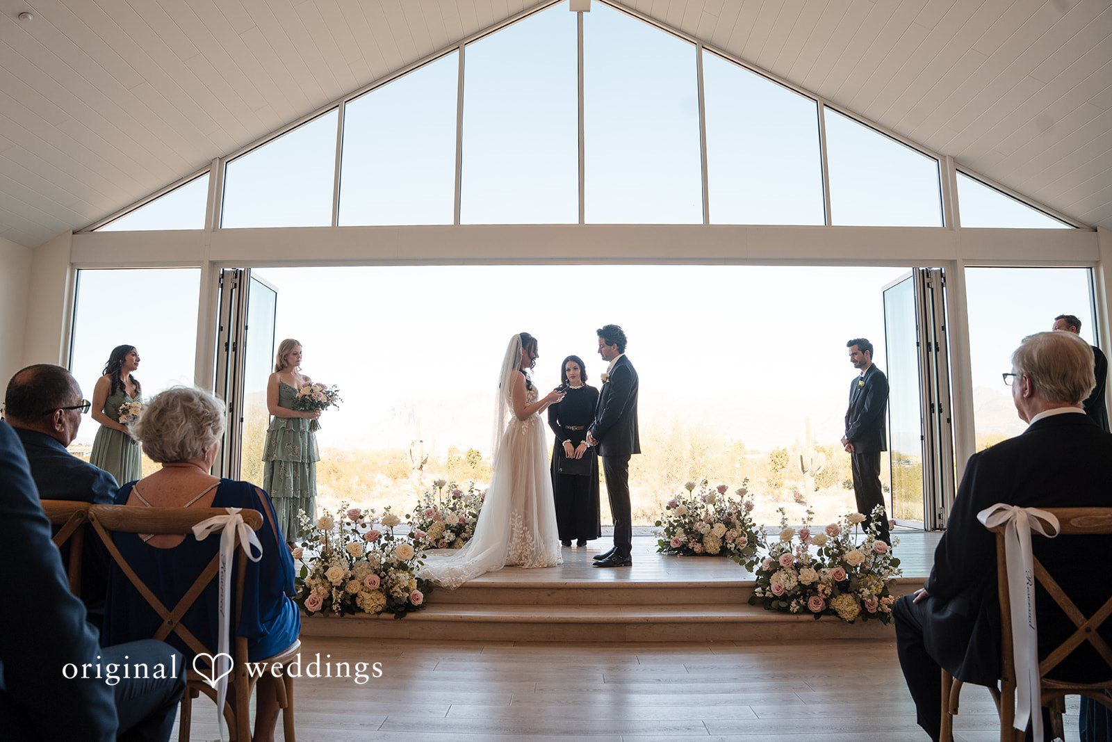 Jared + Jessica Beautiful scene of wedding ceremony captured by Original Weddings