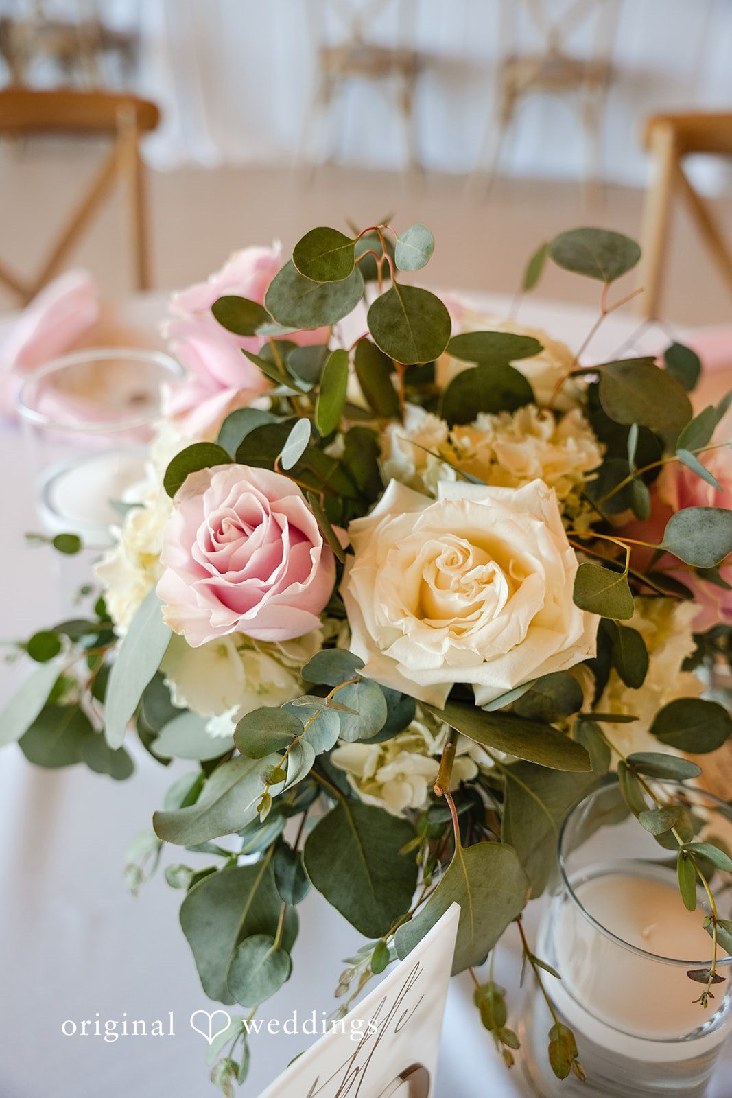 Jared + Jessica Beautiful shot of Flowers at Desert View Weddings & Events