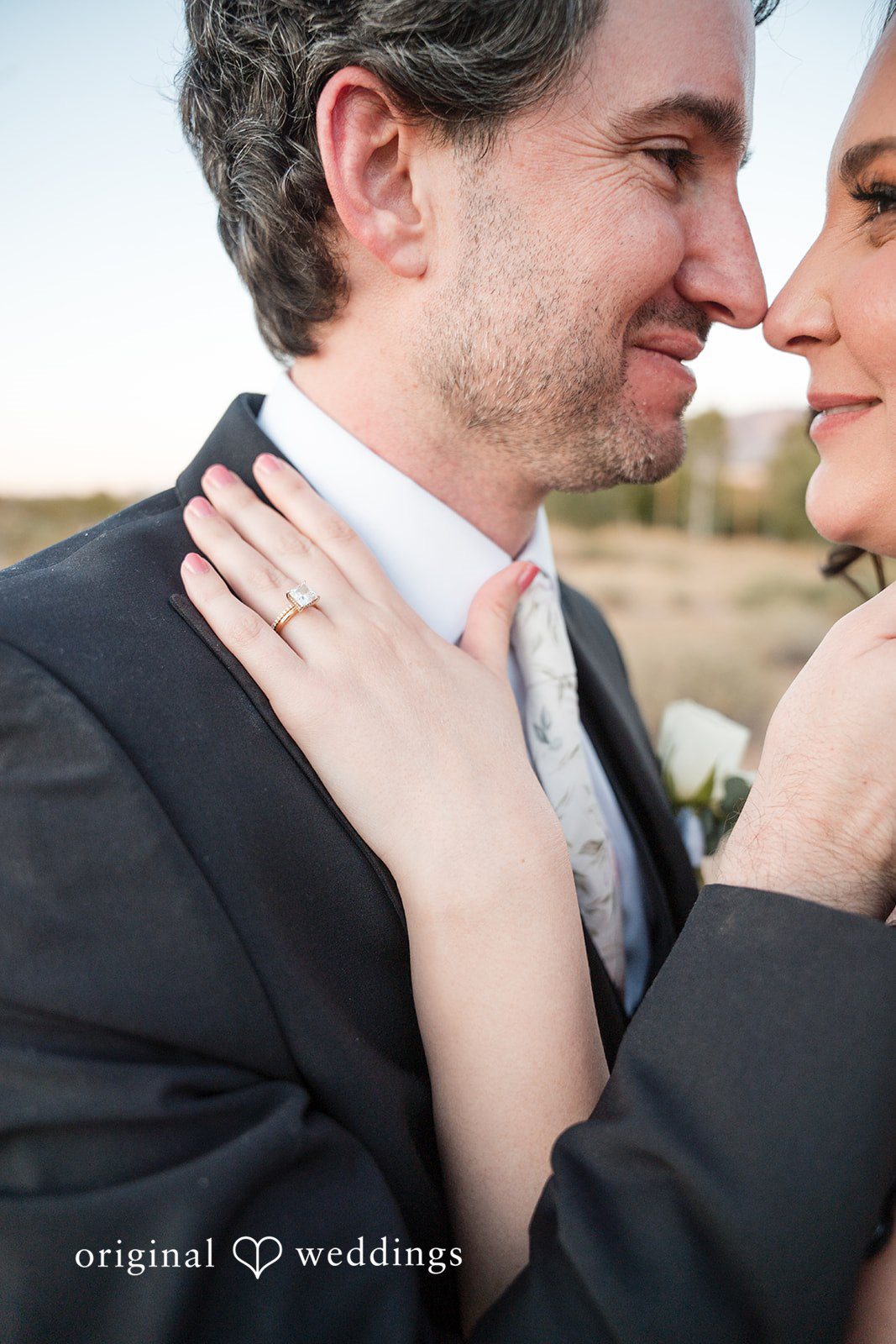 Jared + Jessica Beautiful picture of couple at Desert View Weddings & Events