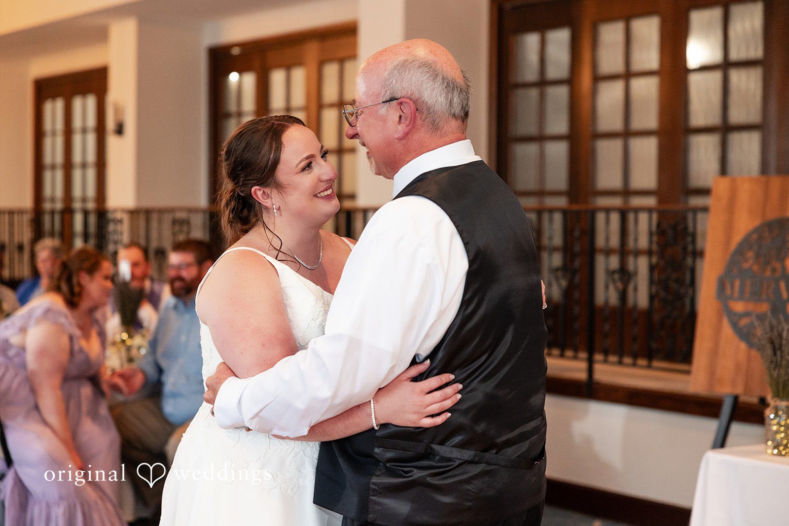 Katelyn + Bradley Bride sharing a emotional dance with a man