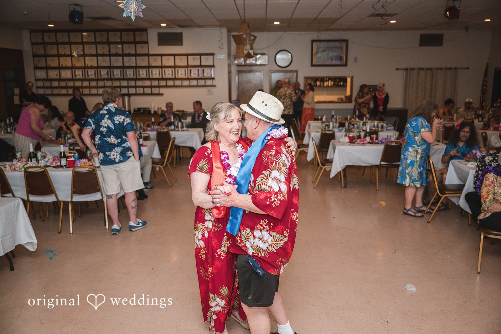 Close-up portrait of the couple dancing together