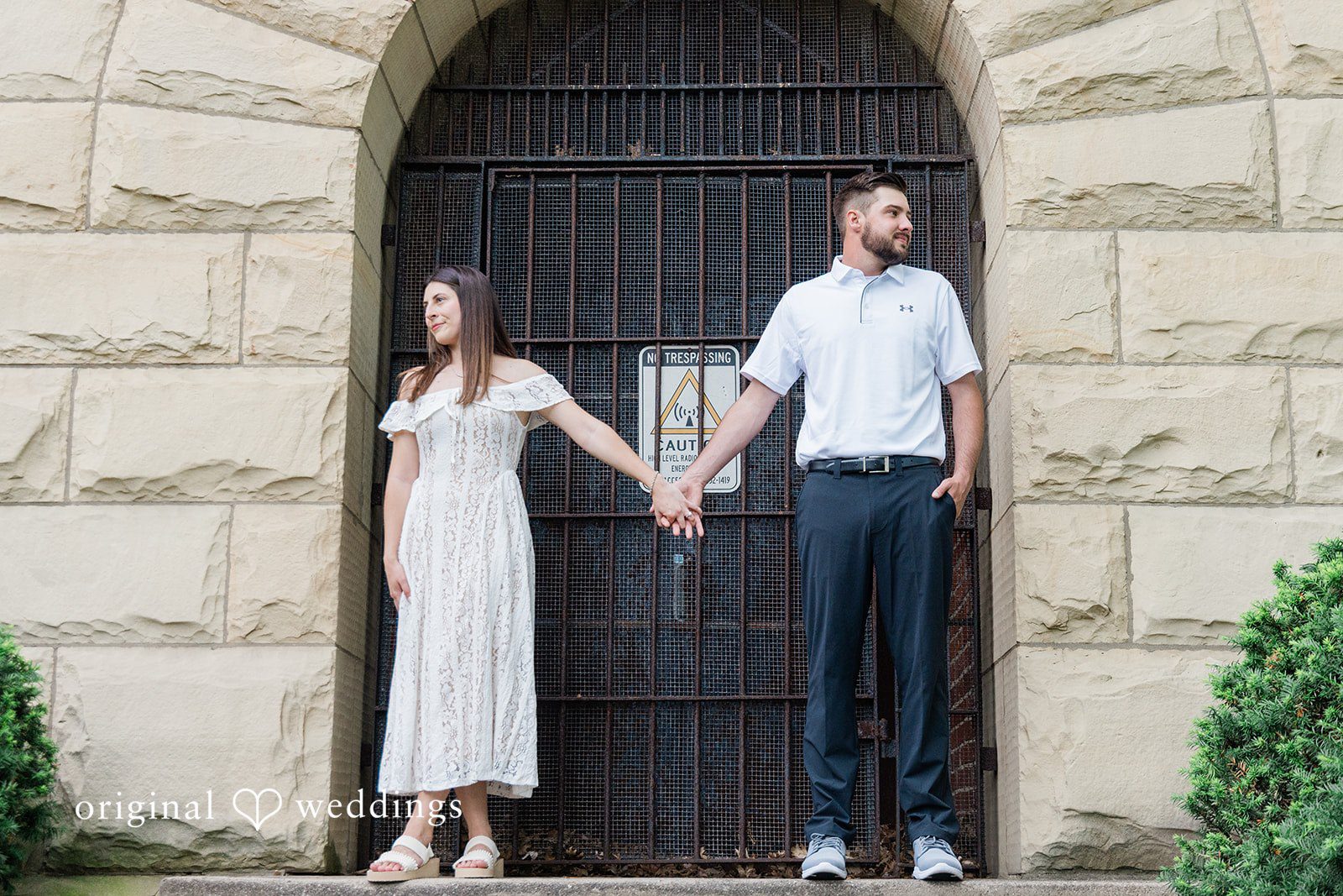 Morgan + Griffin Romantic hand-holding engagement photo