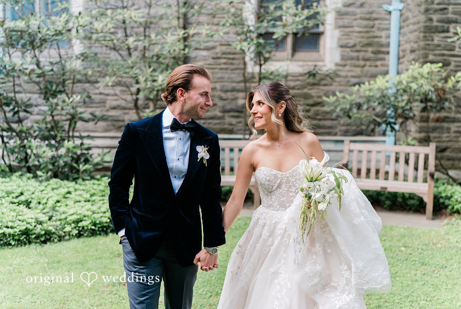 Stunning Portrait of Couple at Essex Country Country Club by New York wedding photographer from Original Weddings.