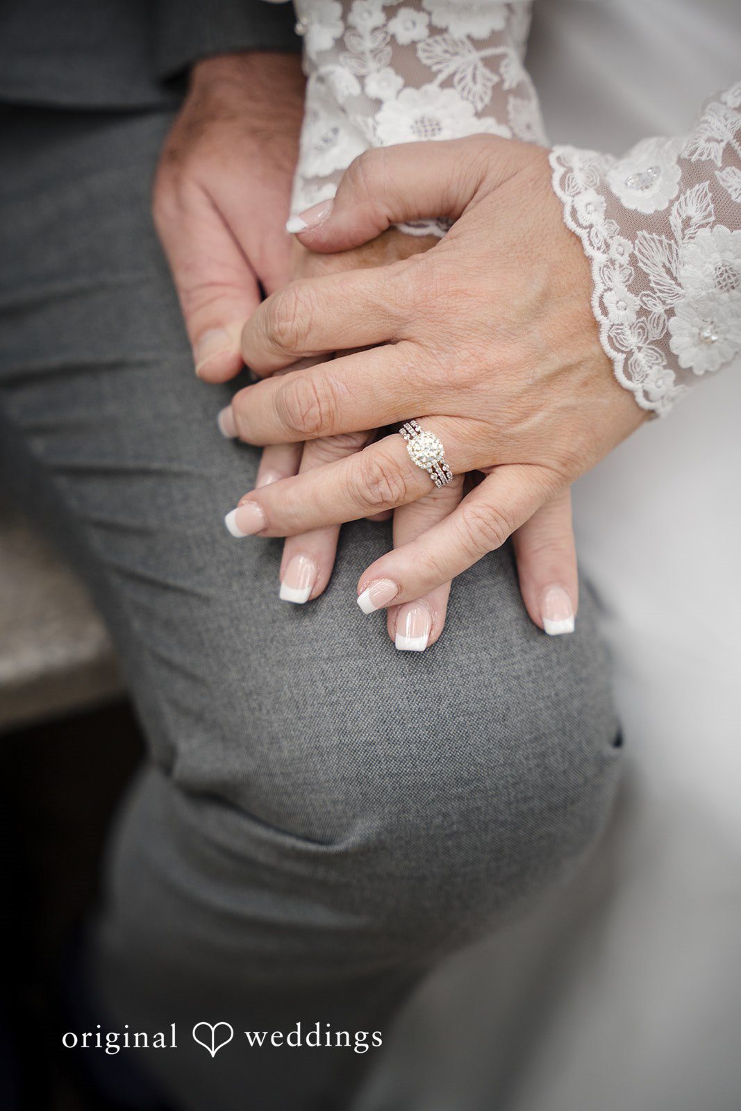 Lorene + Brad Close-up of the couple’s wedding rings