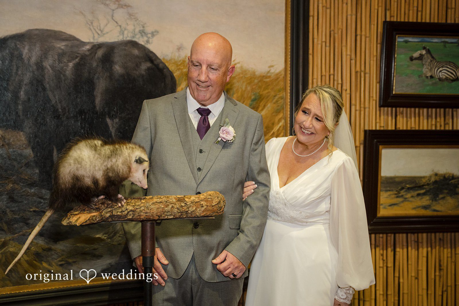 Lorene + Brad Bride and groom entering the reception together