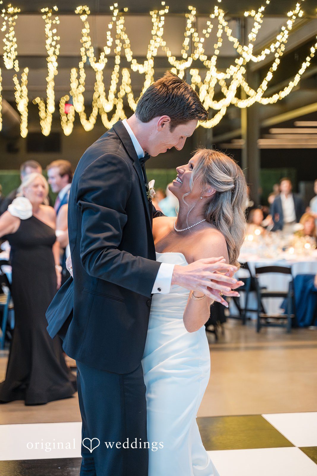 Romantic dance moments of couple