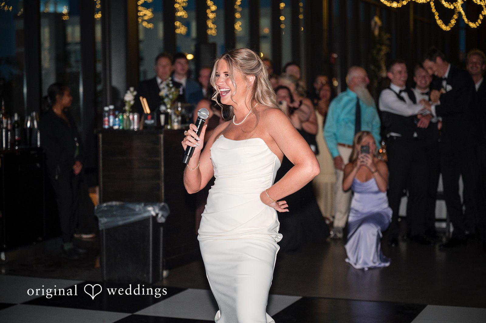 Bride sharing a lovely speech