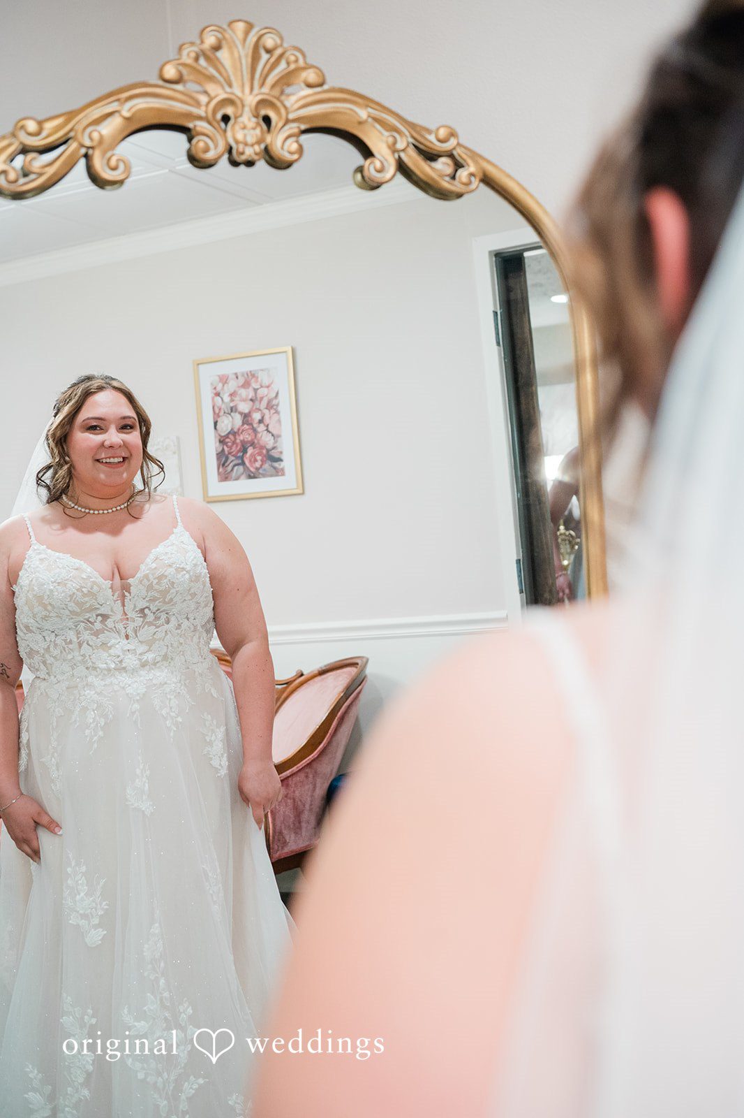 Janissa + Josh Lovely pose of bride wearing her lovely wedding gown