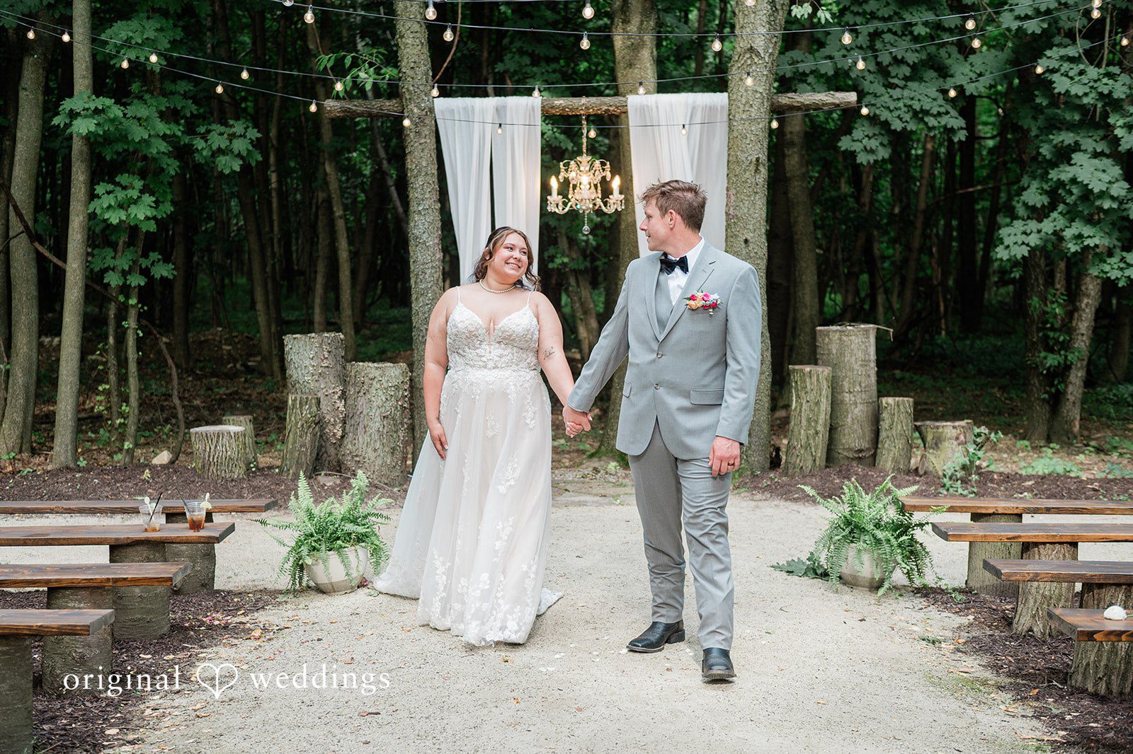 Janissa + Josh Bride and groom looking at each other with love and happiness