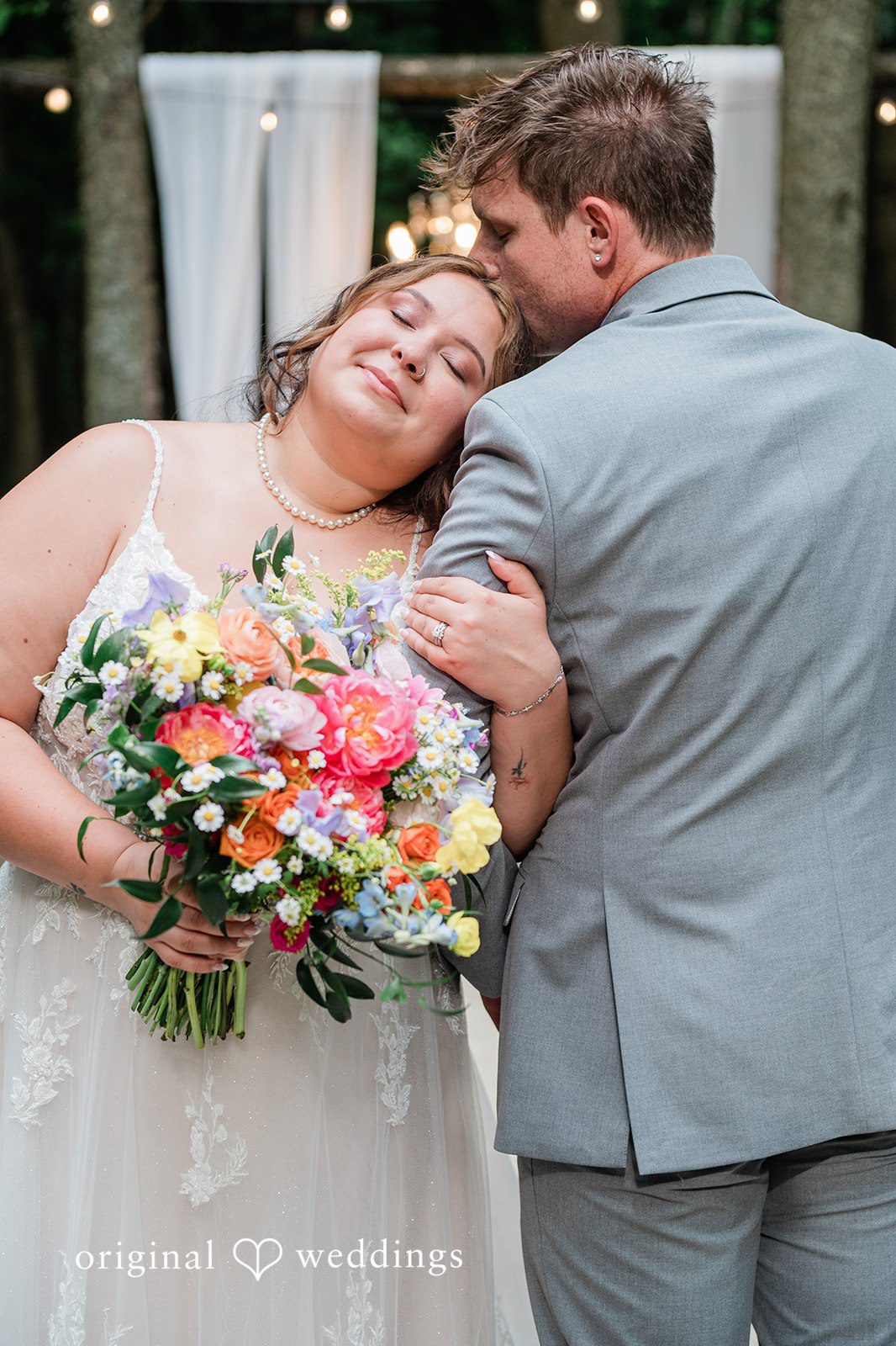 Janissa + Josh Cleveland wedding photographers from Original Weddings capturing the beautiful picture of couple at Gather at the Lakes