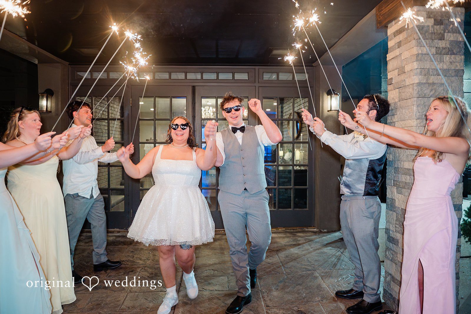 Janissa + Josh Fun moments of couple with guests and family