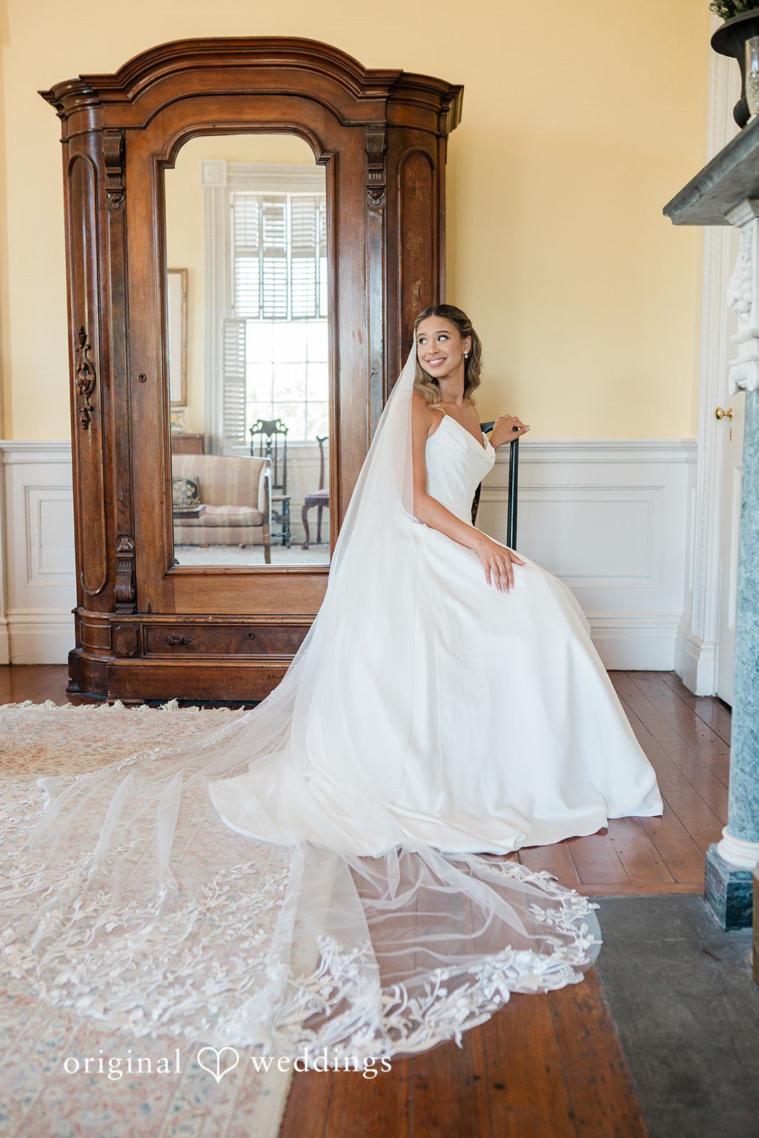 A stunning portrait of the bride