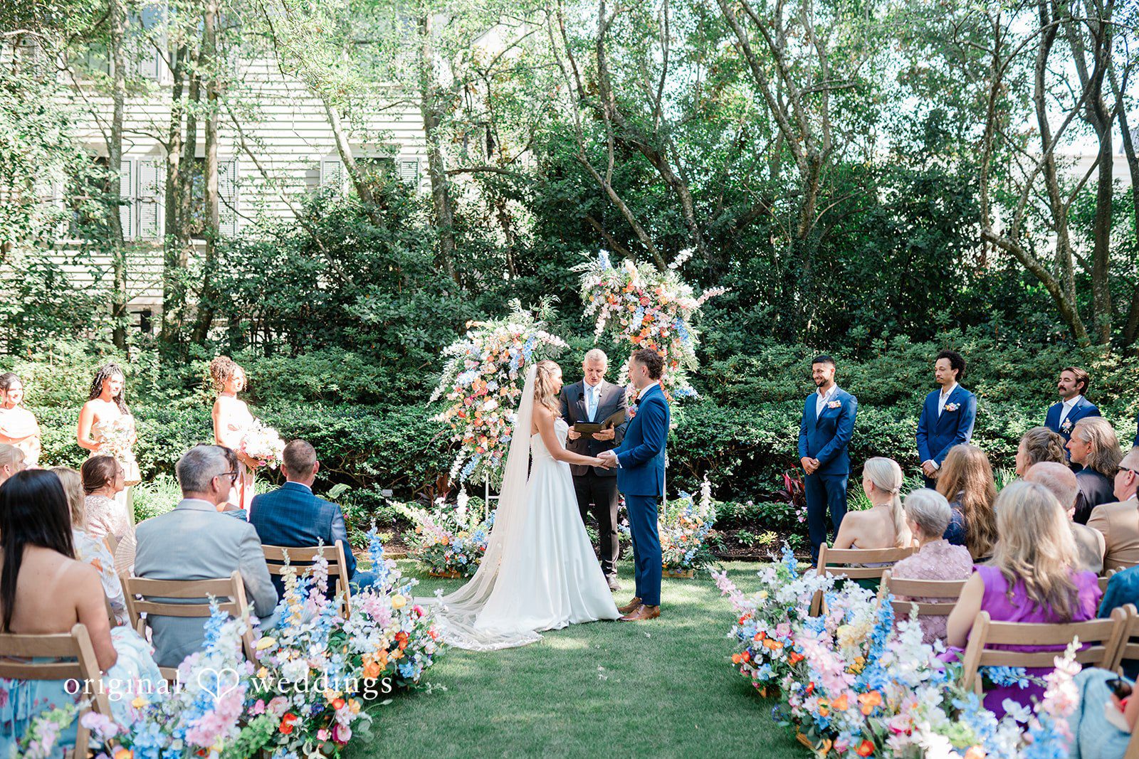 Our Charleston wedding photographers captured the moment the couple exchanged marital vows