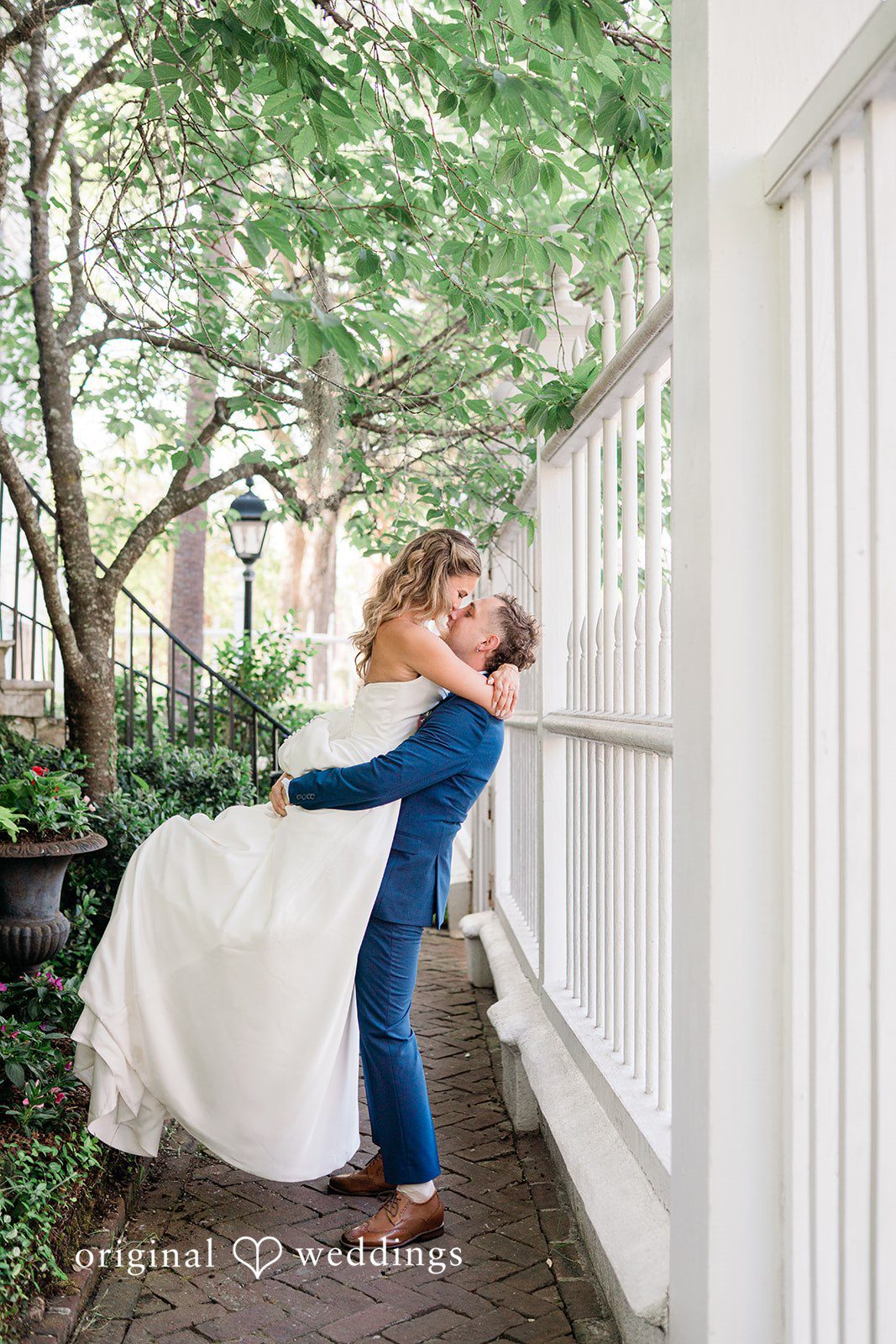 Romantic portrait by the outdoors