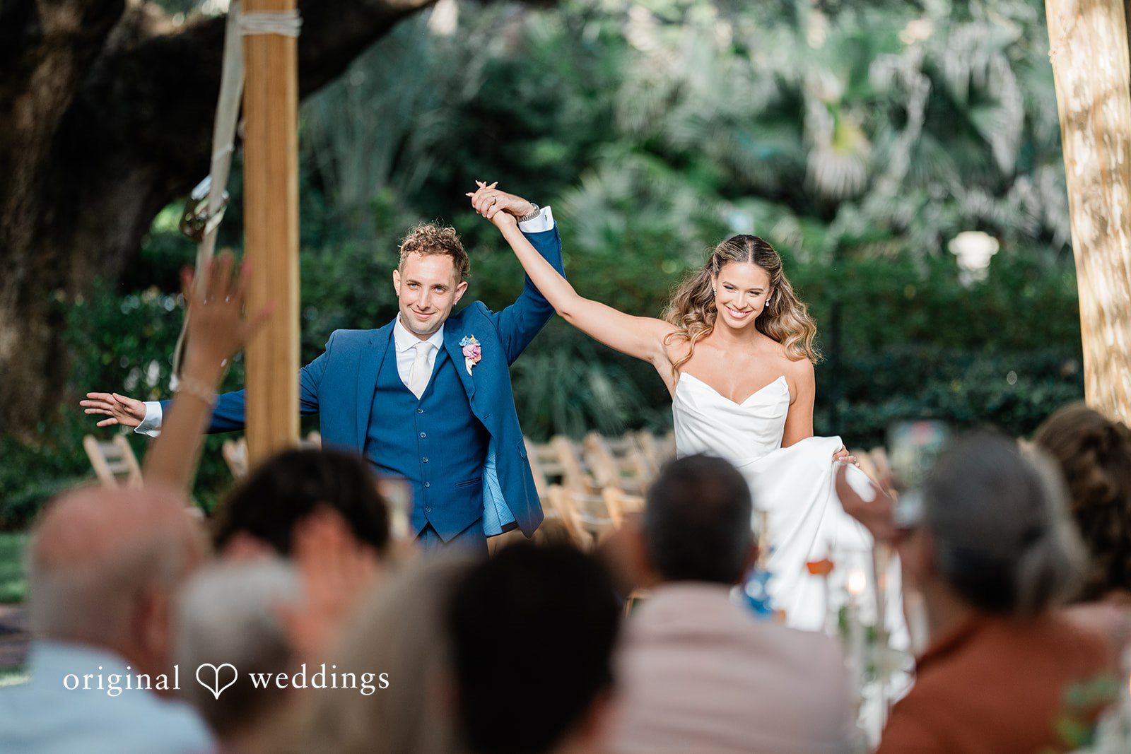 The couple shows great excitement