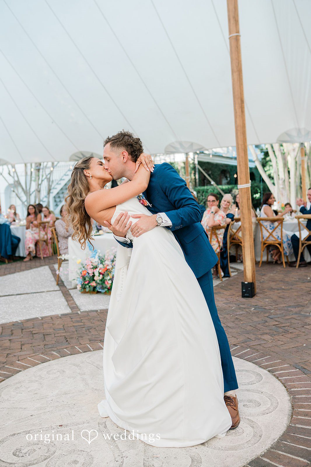 Romantic portrait on the dance floor