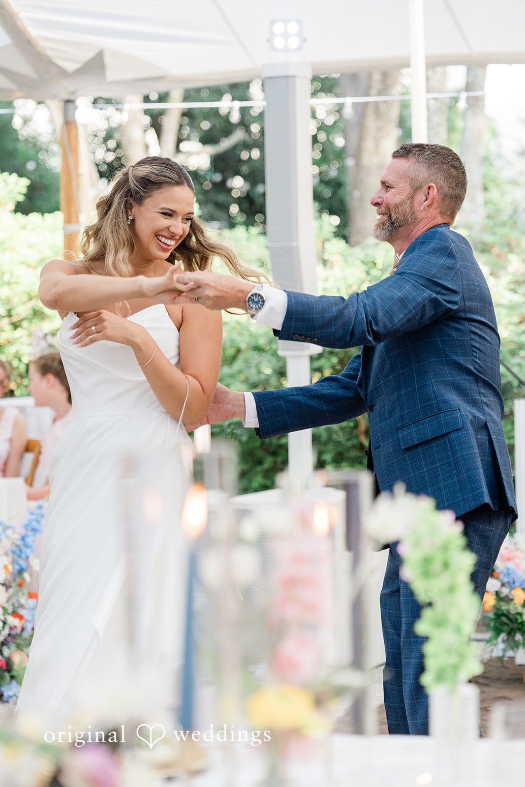 The bride and her father