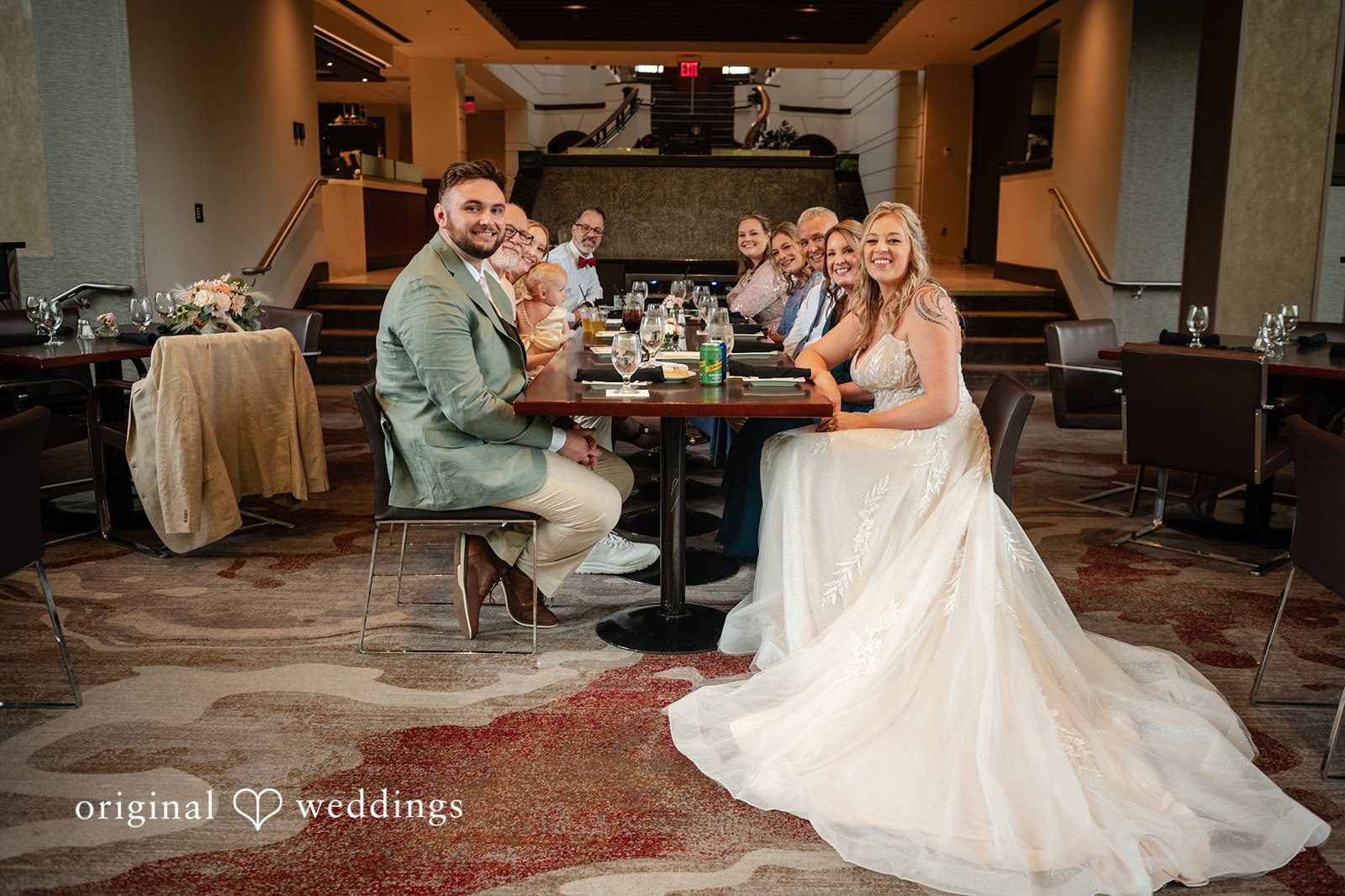 Sara + Austin Wedding dinner at Great Falls of Tinkers Creek