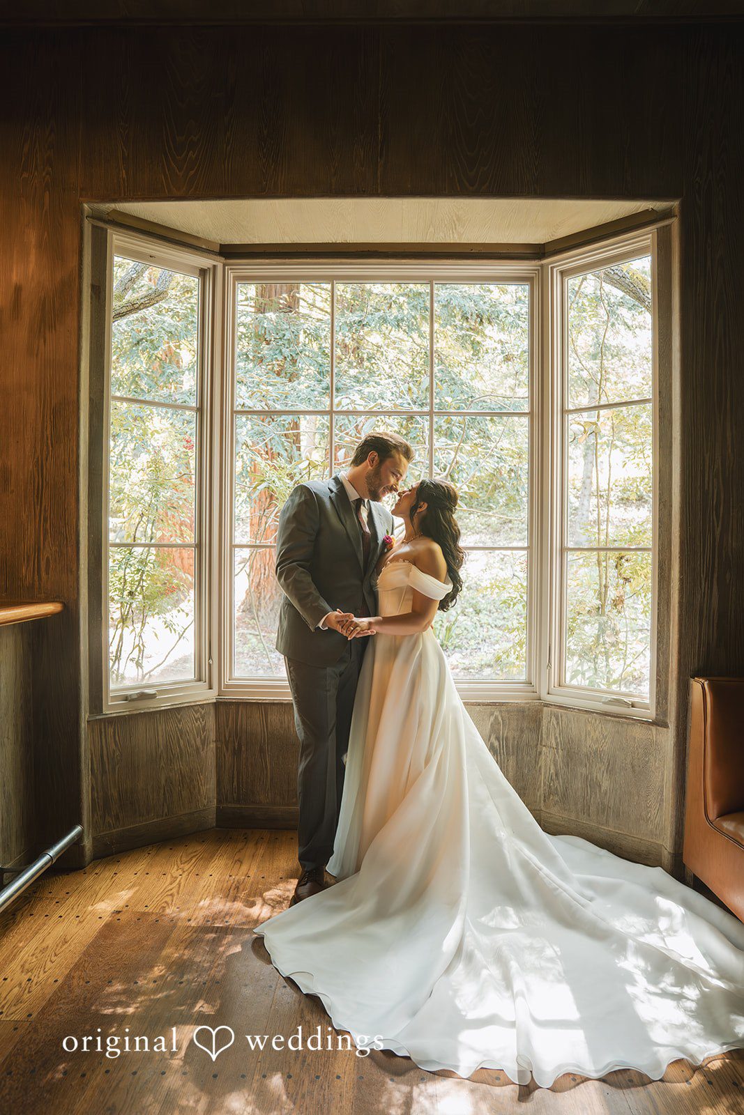 Raena + Austin A romantic portrait of the couple in the suite