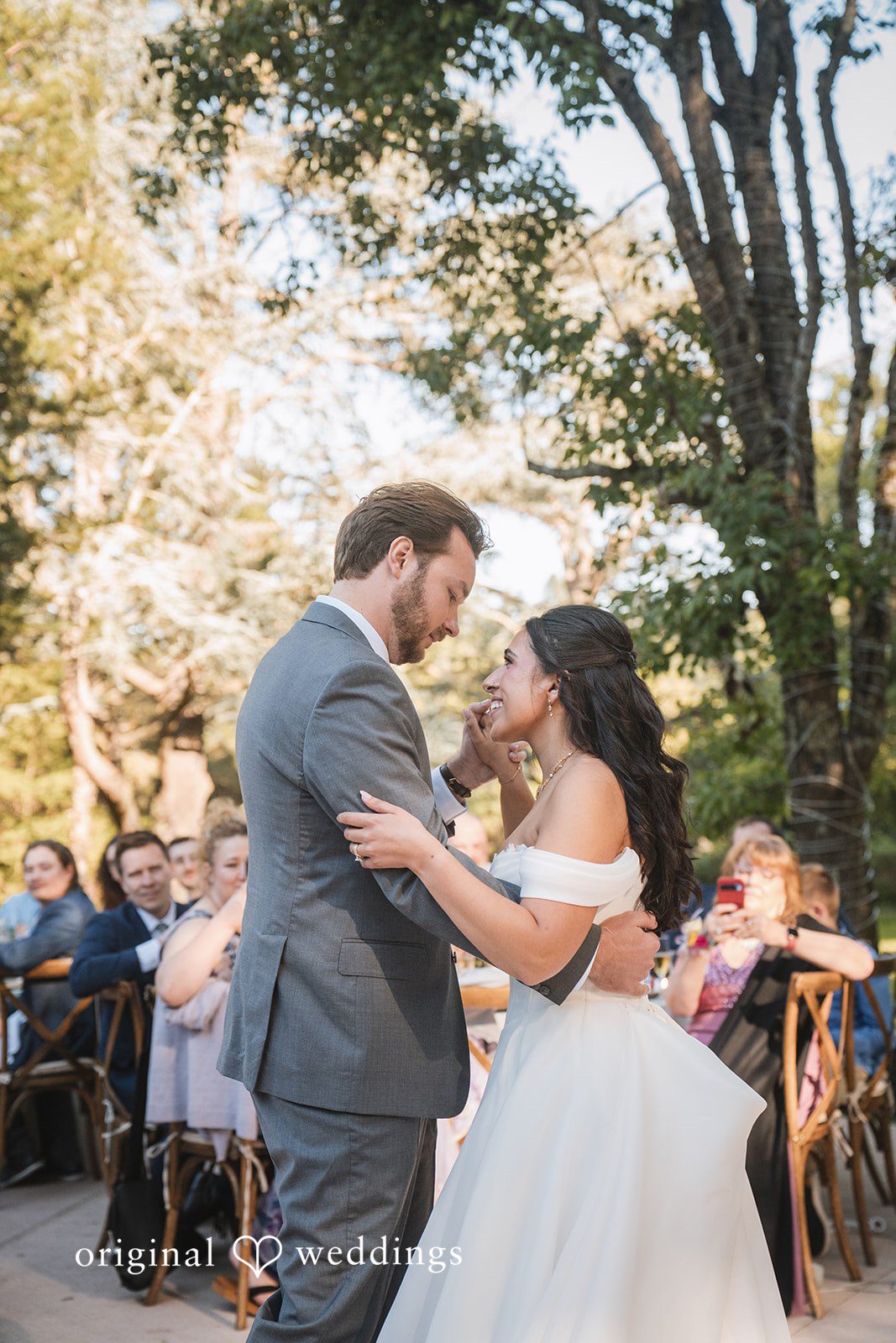 Raena + Austin The couple takes their first dance