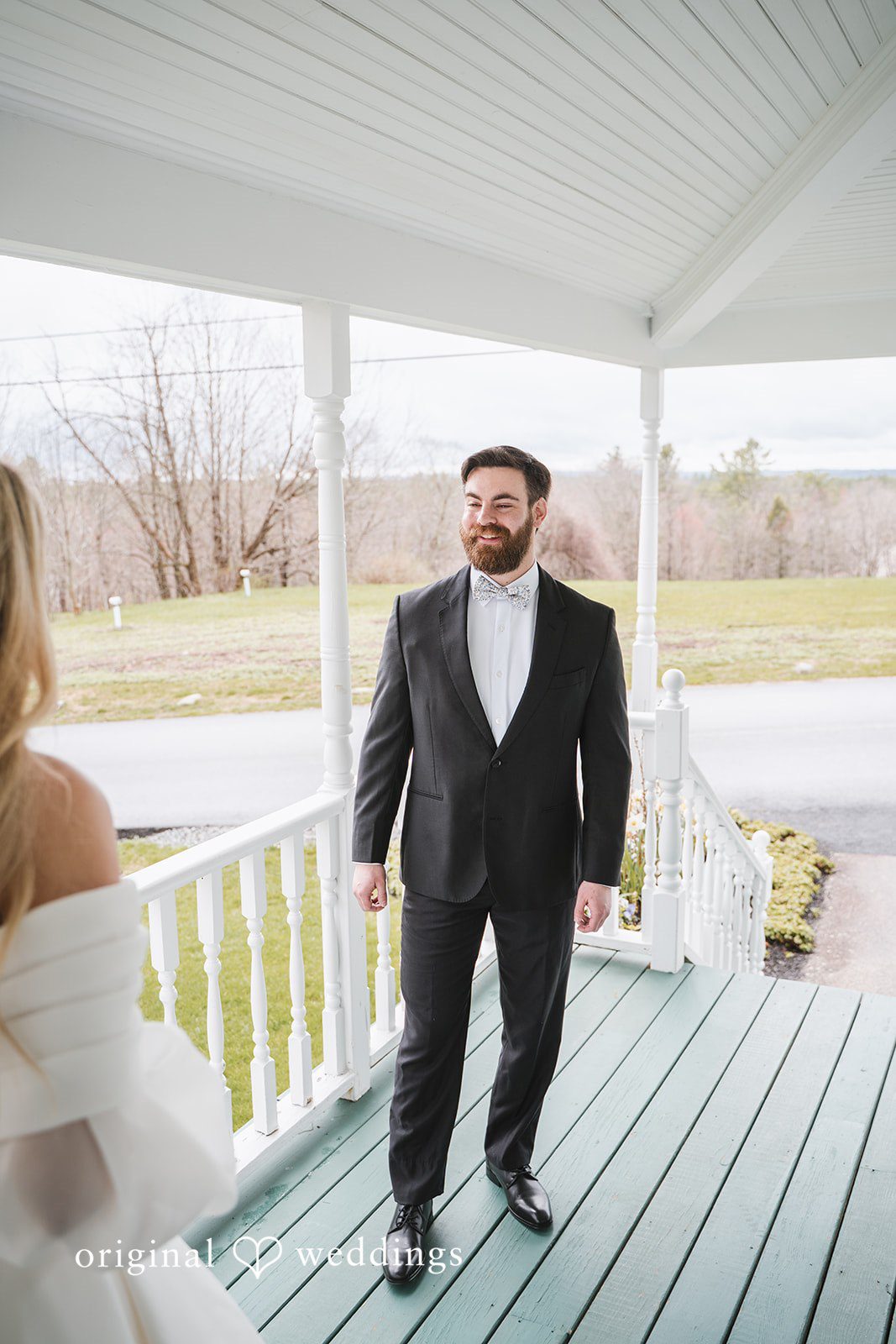 Shea + Peter The groom in awe of the bride