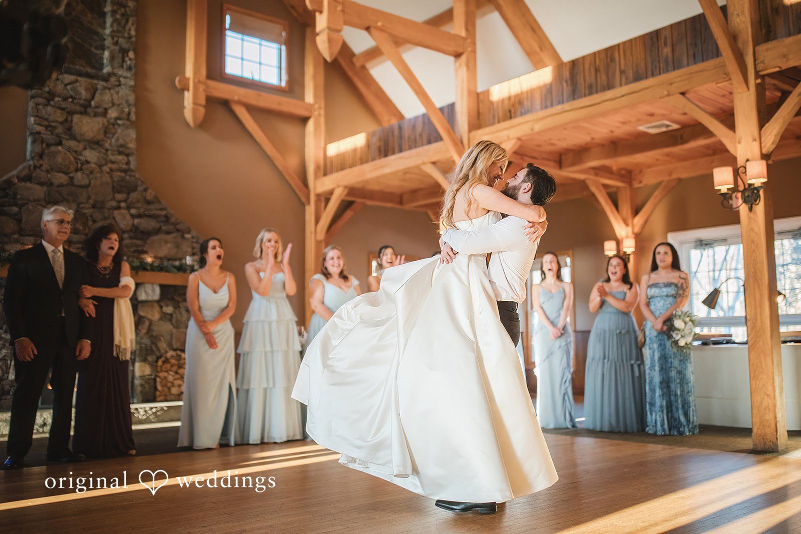 Shea + Peter Happy groom lifts his bride up