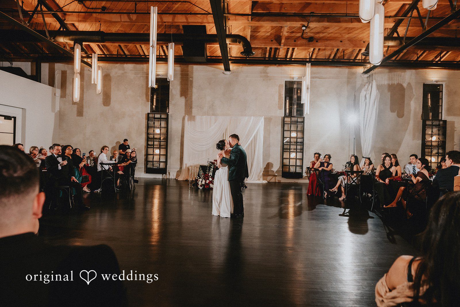 Christina + Josue The couple dances at their wedding reception