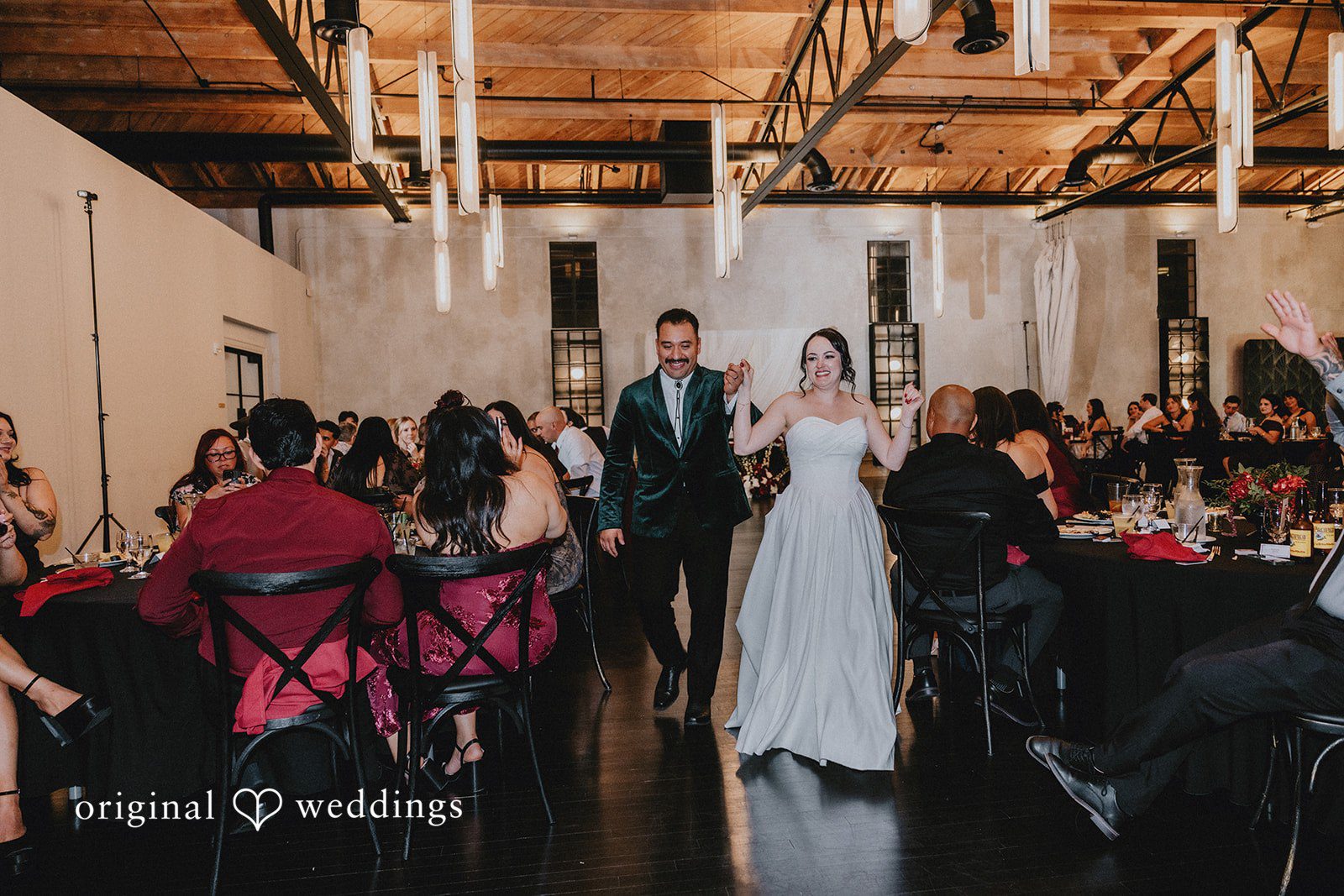 Christina + Josue The couple at their wedding reception