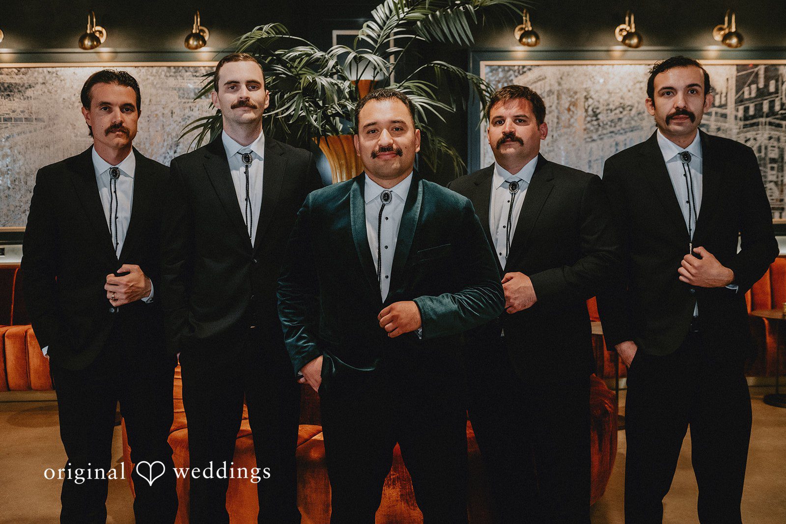 Christina + Josue The groom and his groomsmen