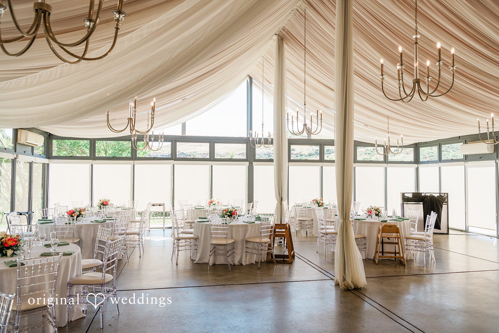 Indoor weeding table setup at Hiddenbrooke Hills