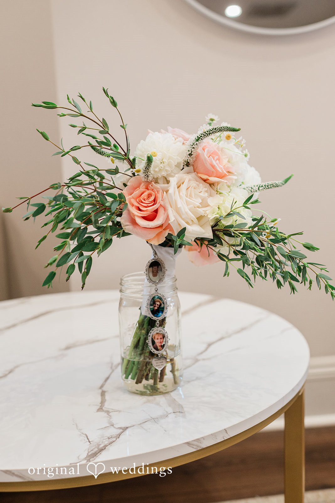 Vase with flowers placed on a table captured beautifully