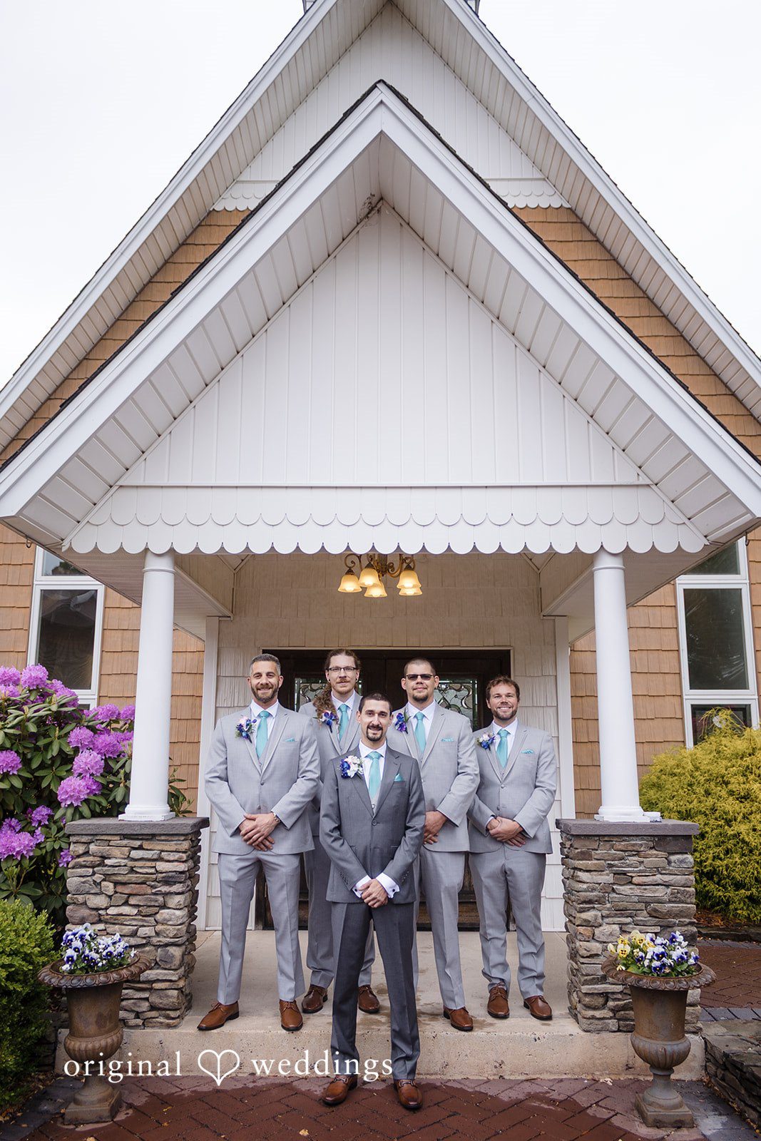 Madison + Edin A portrait of the groom and his groomsmen