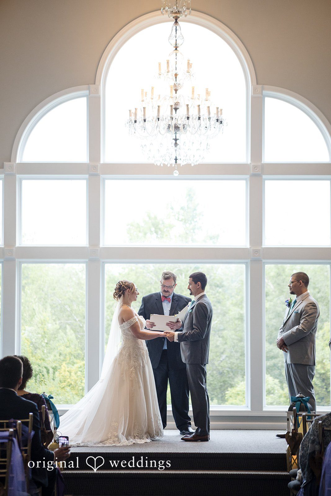 Madison + Edin The High Point Gardens wedding ceremony
