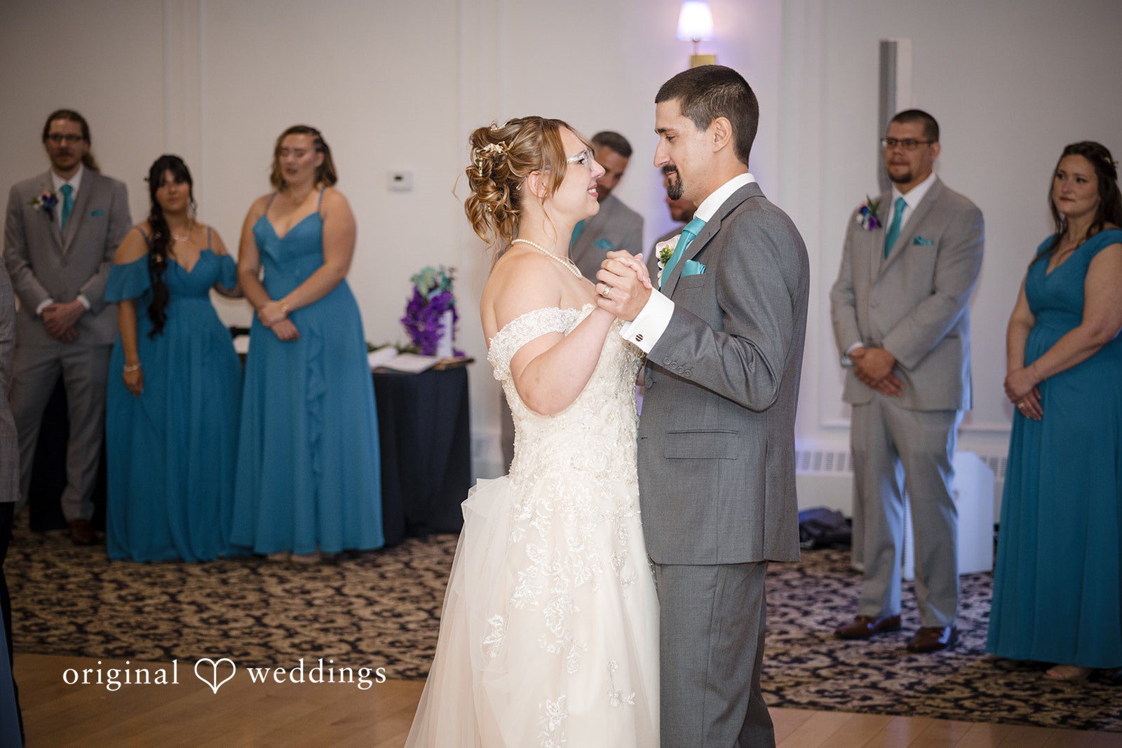 Madison + Edin Our Hartford CT wedding photographers captured the moment the couple took their first dance