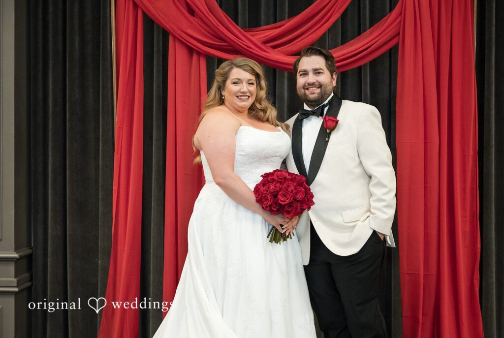 Stunning Portrait of Couple at Hilton Dallas captured by Dallas wedding photographers from Original Weddings.