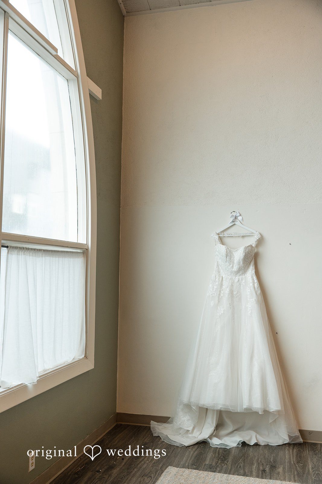 Peter + Aimee Romantic bridal dress photography at Hilton Portland Downtown