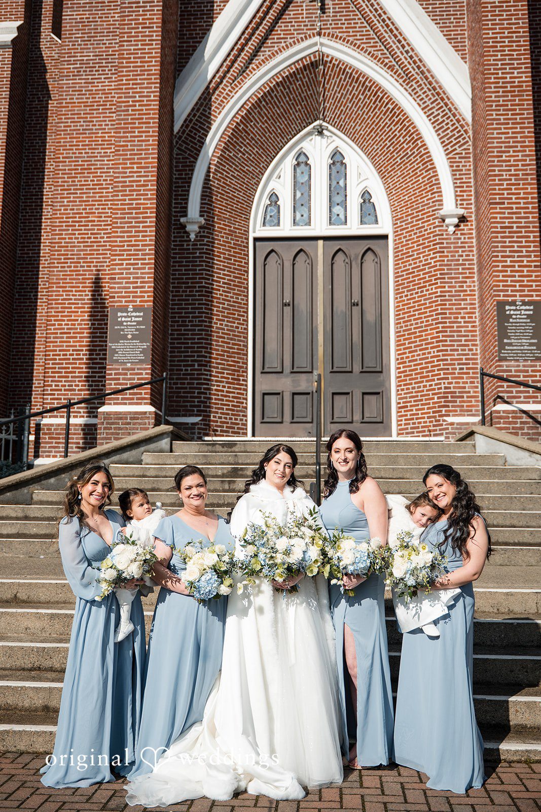 Peter + Aimee Stylish bridal squad portrait at Hilton Portland Downtown